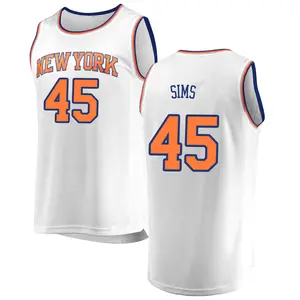 Men's New York Knicks Jericho Sims Fanatics Branded Blue 2021/22